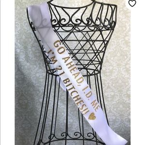 21 birthday sash